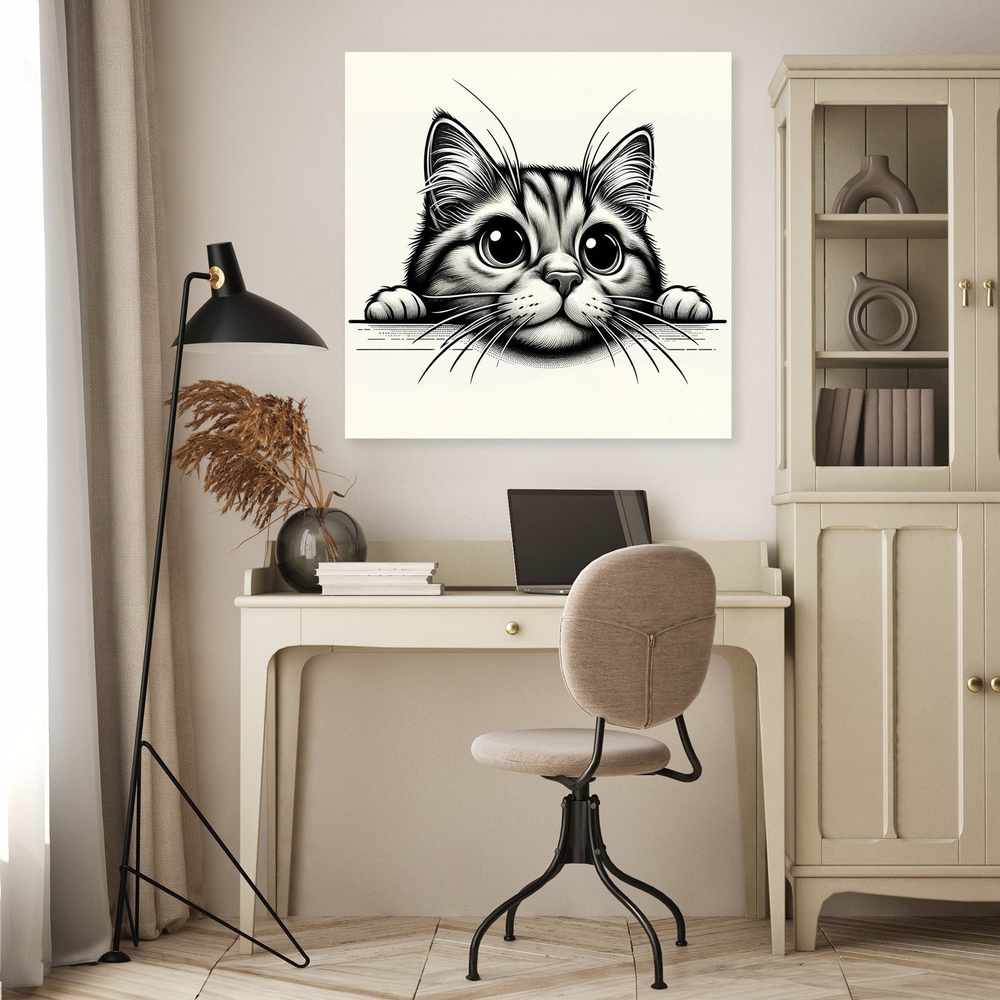 Curious Cat Canvas