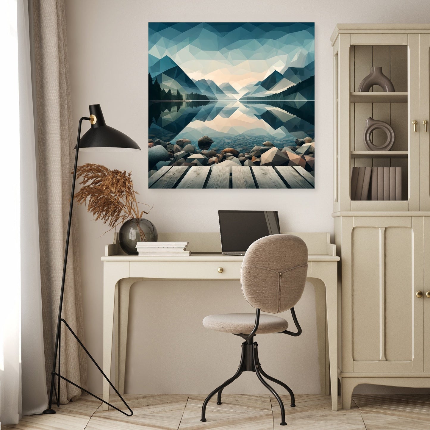 Tranquil Geometry Canvas