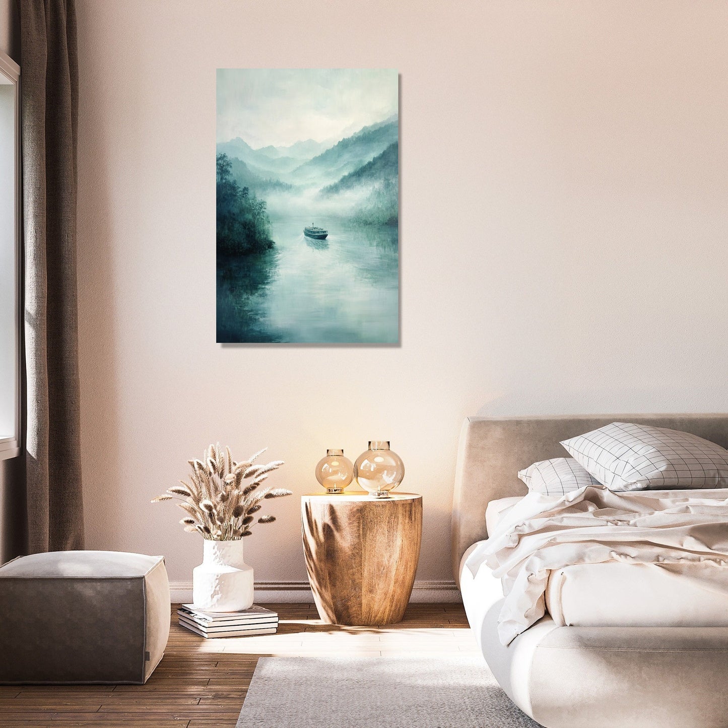 Misty Ferry Canvas