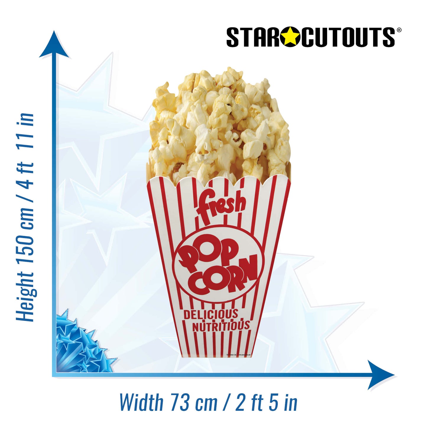 SC055 Pop Corn Cardboard Cut Out Height 150cm