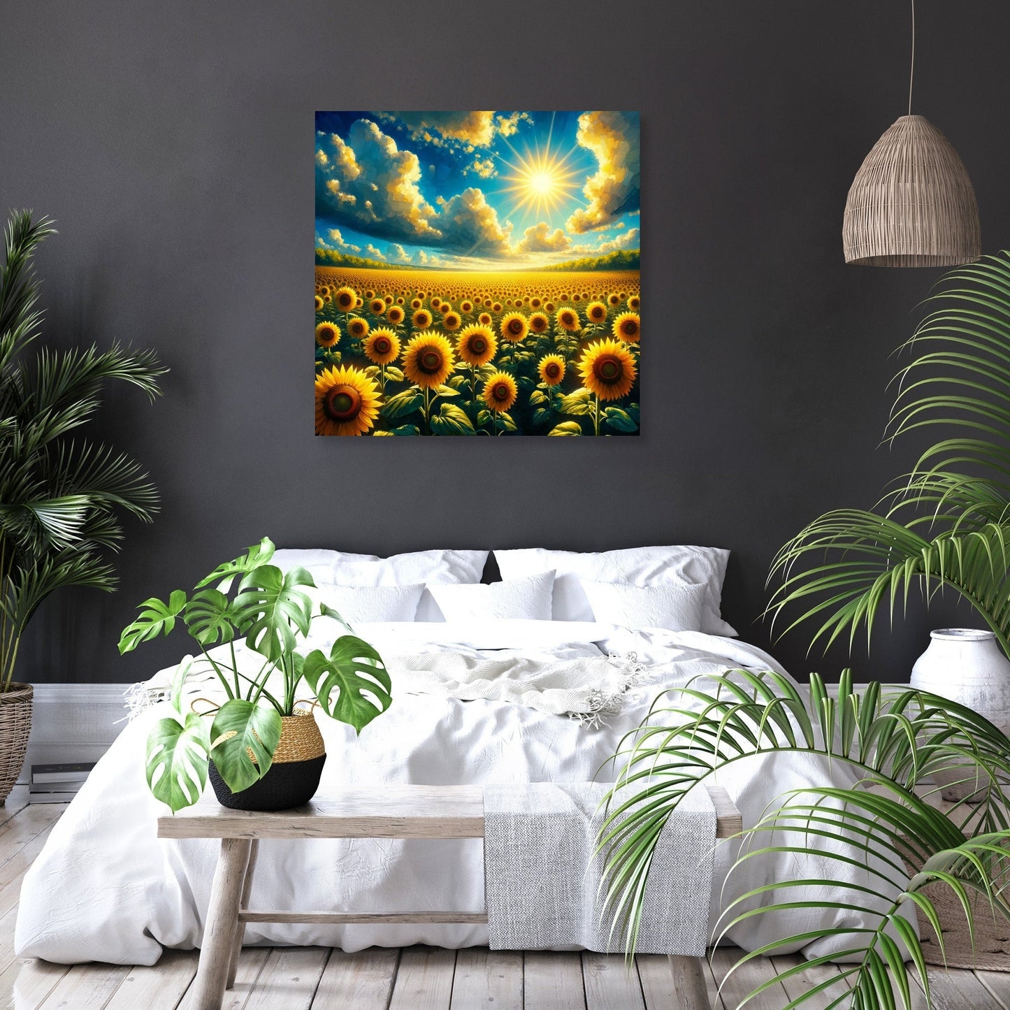 Vibrant Sunflower Glory Canvas