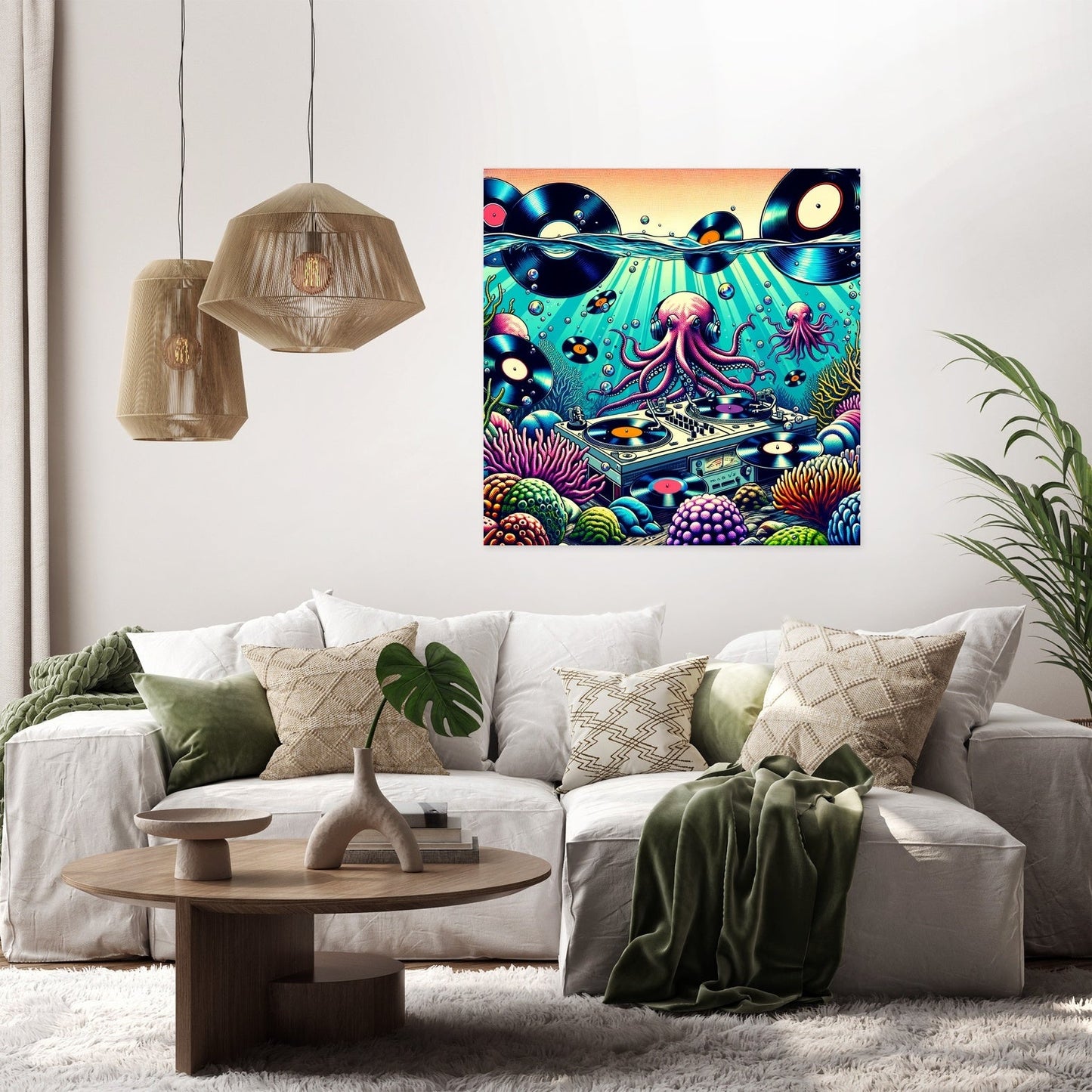 Vinyl Reef Rhythms Canvas