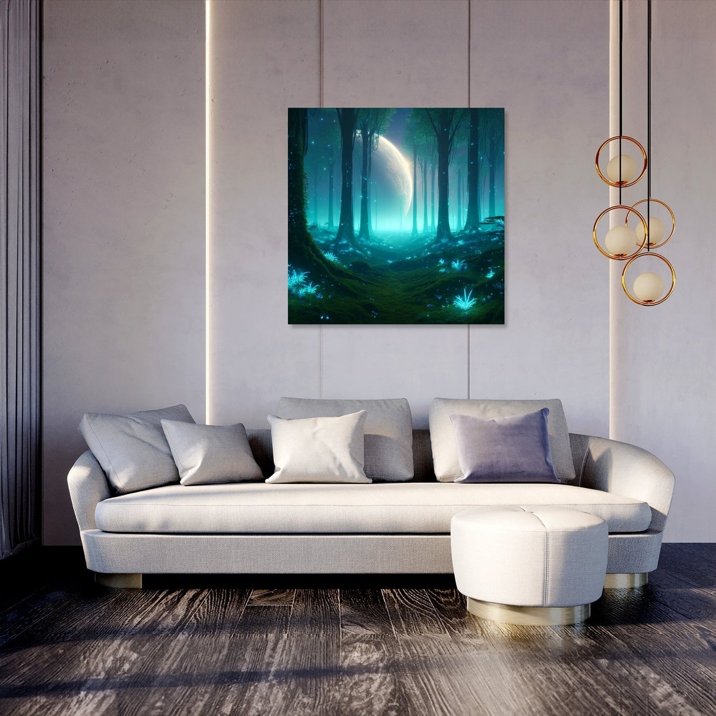 Enchanted Alien Forest Canvas