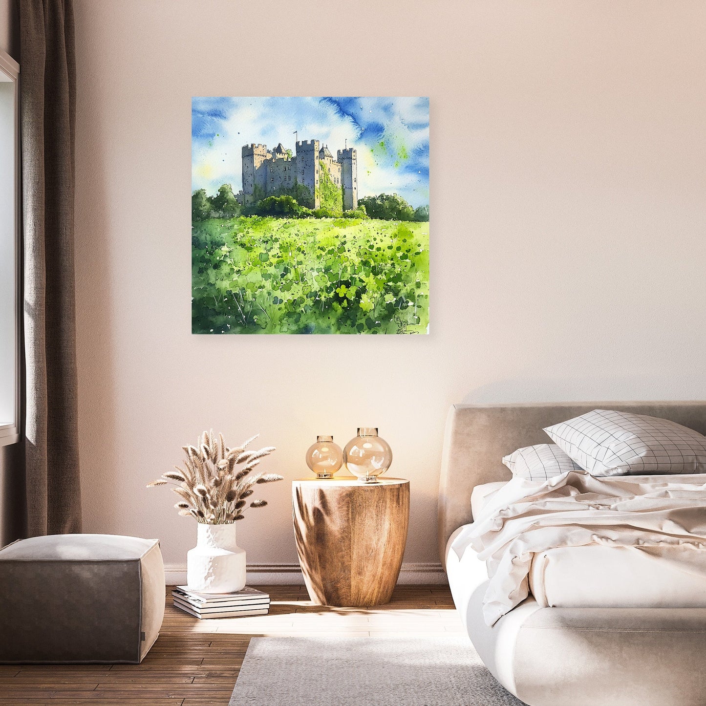 Irish Castle Spring Canvas