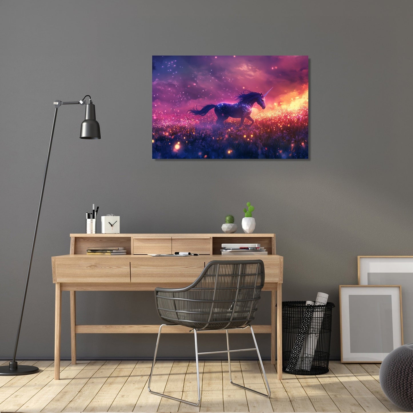 Unicorn Firefly Dreamscape Canvas