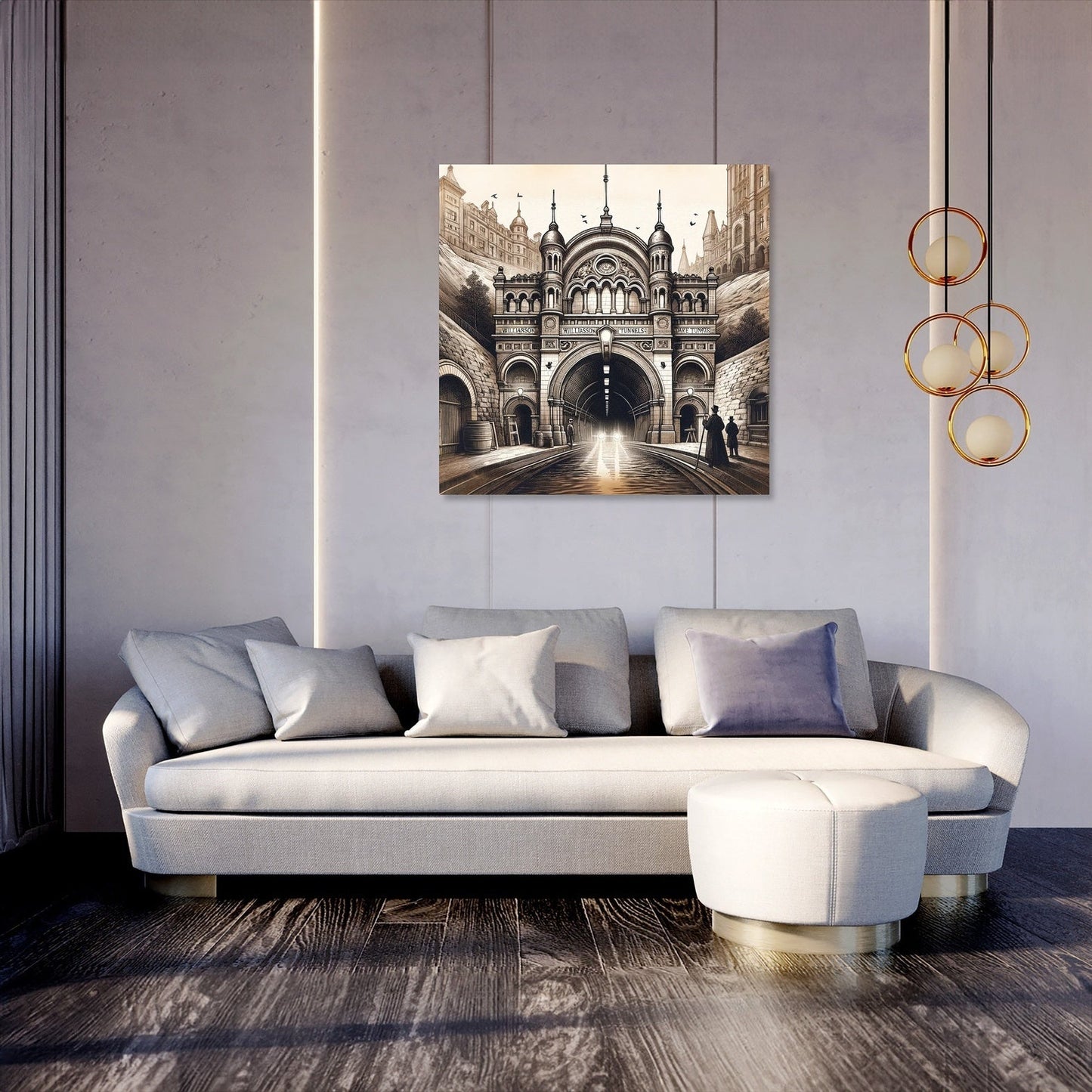 Historic Liverpool Tunnels Expanded Canvas