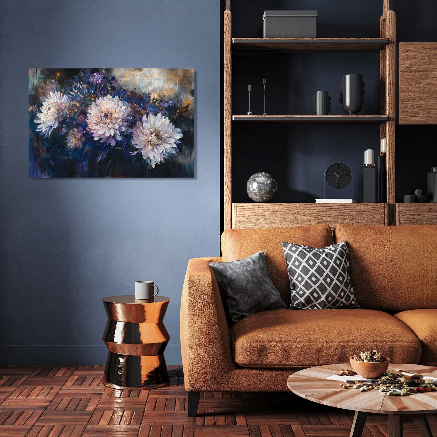 Chrysanthemum Reflection Canvas