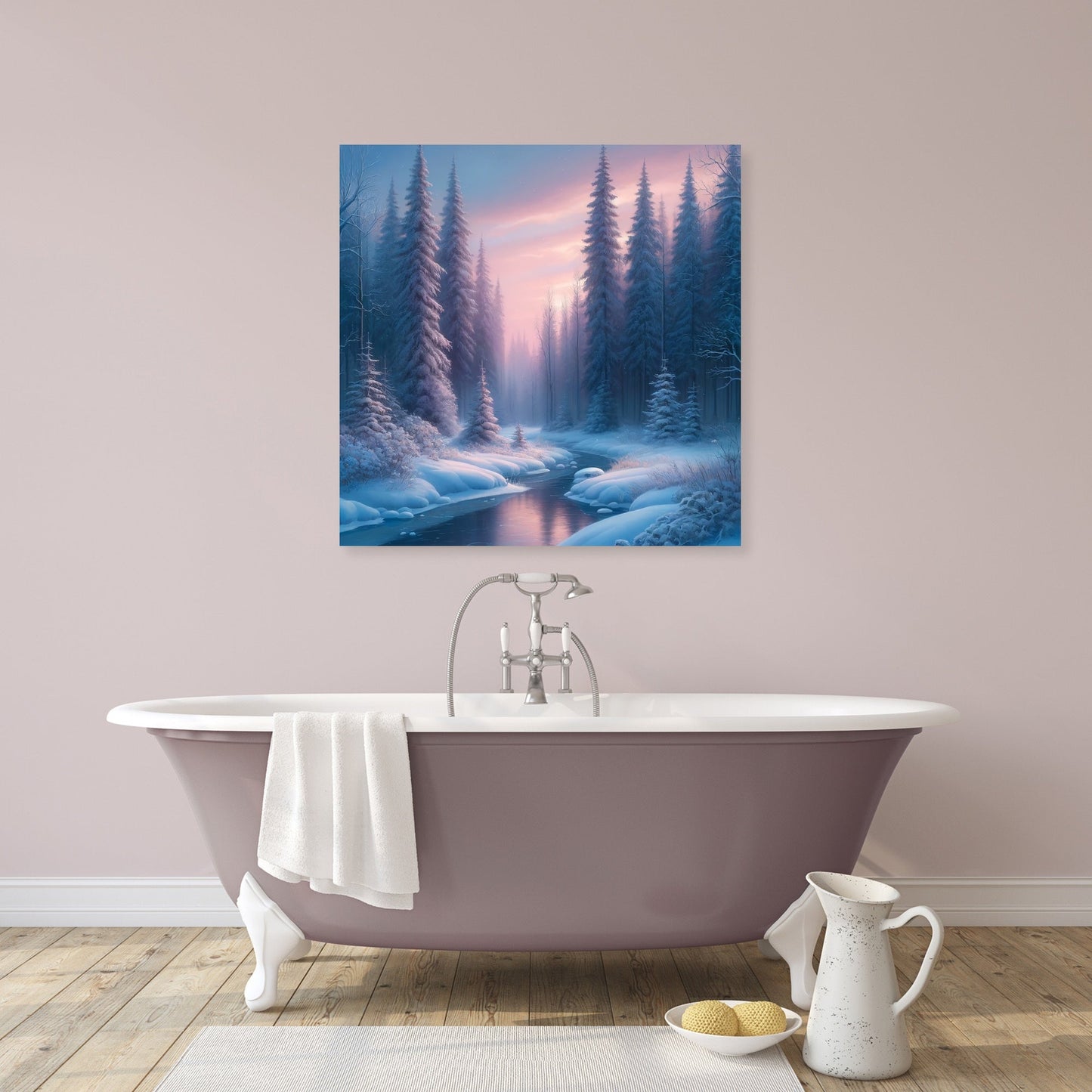 Winter Twilight Serenity Canvas