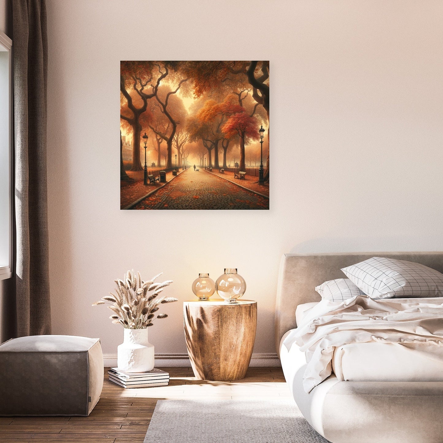 Autumn Park Elegance Canvas