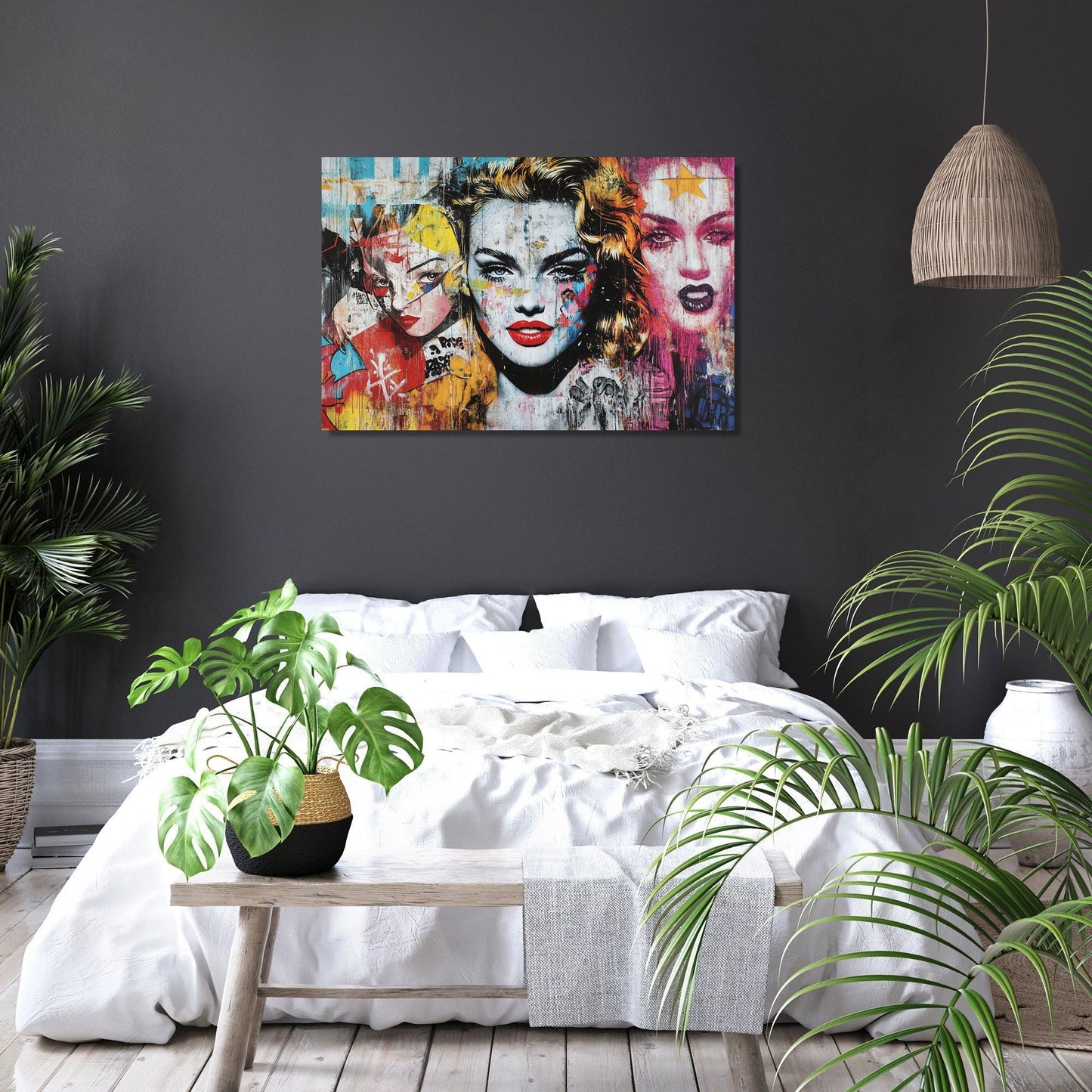 Pop Icon Graffiti Canvas