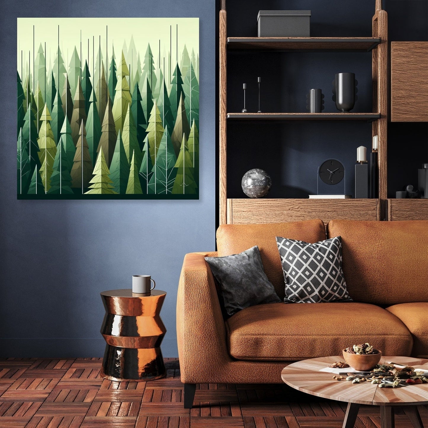 Forest Geometry Canvas