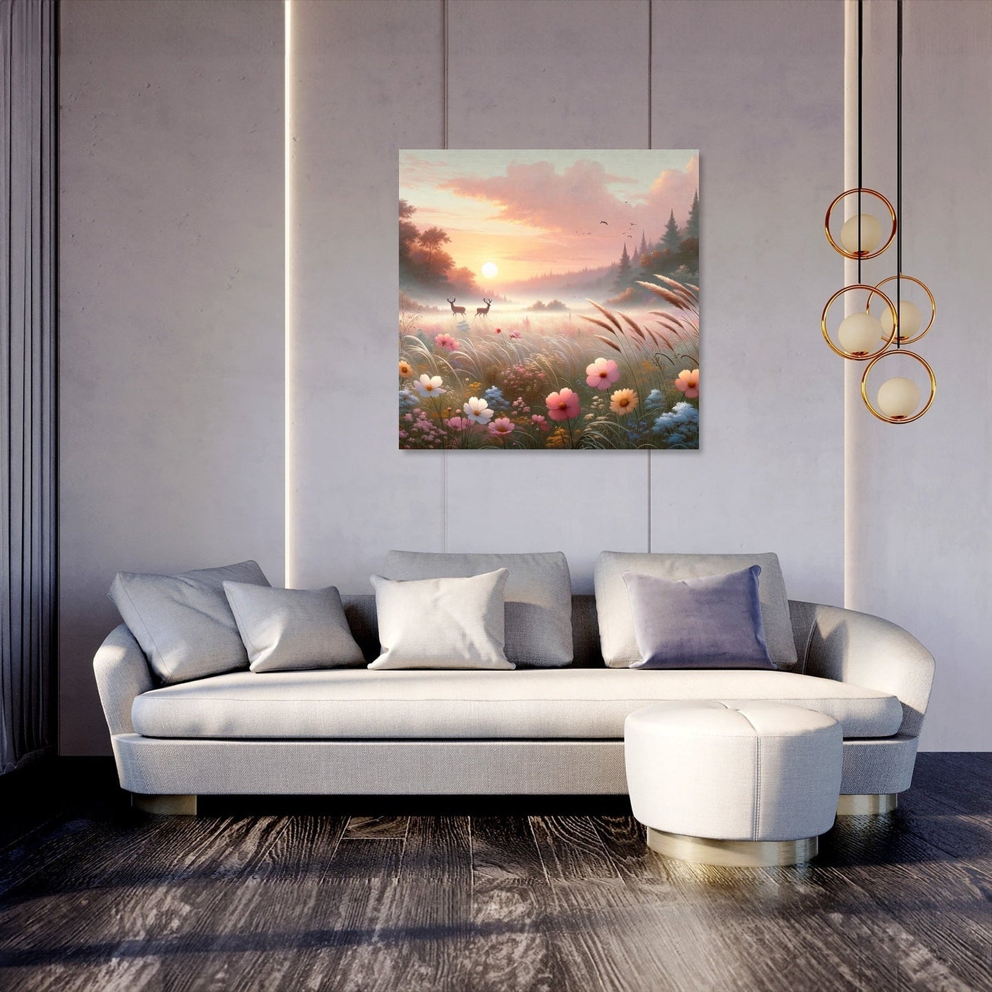Sunrise Meadow Canvas