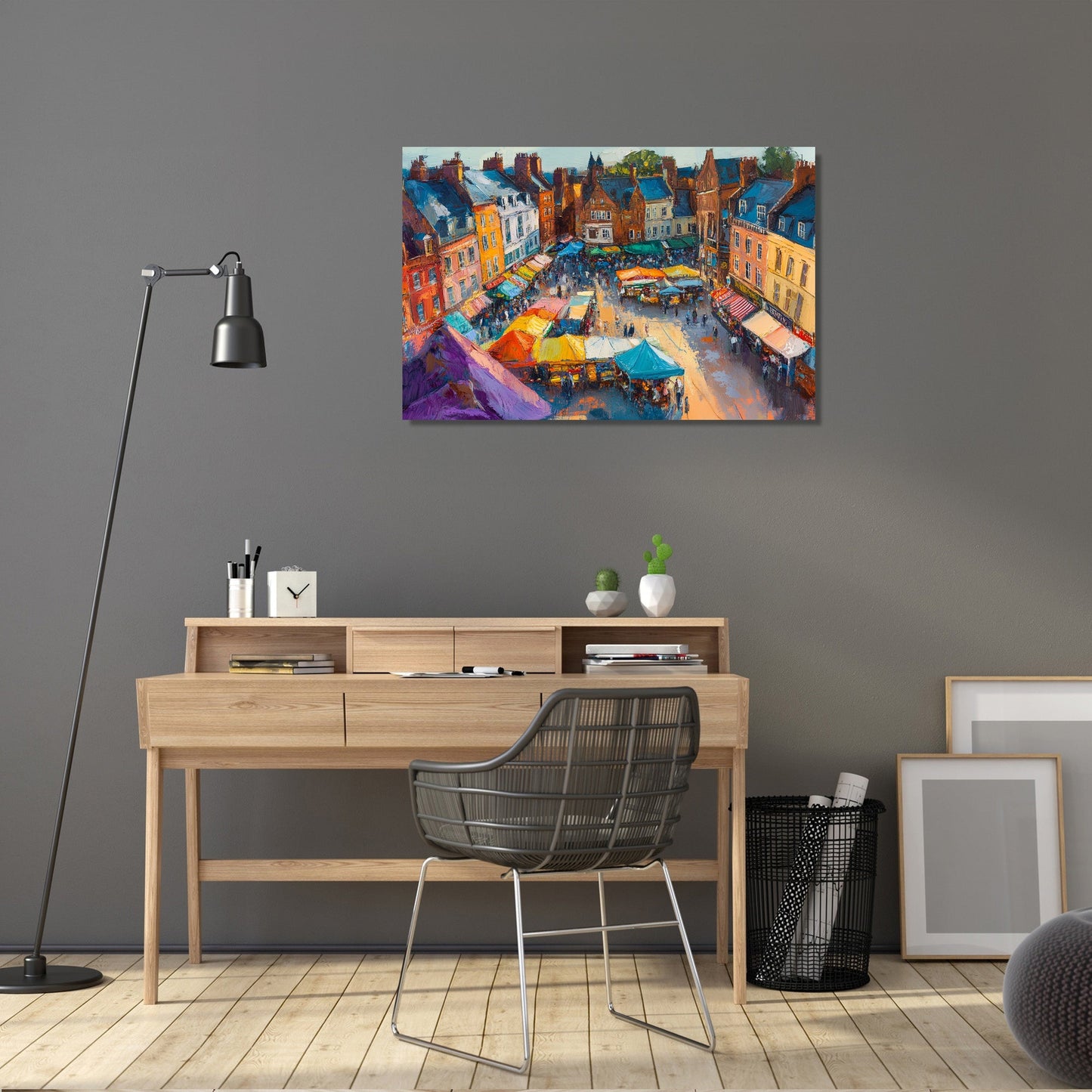 Norwich Market Sunset Canvas