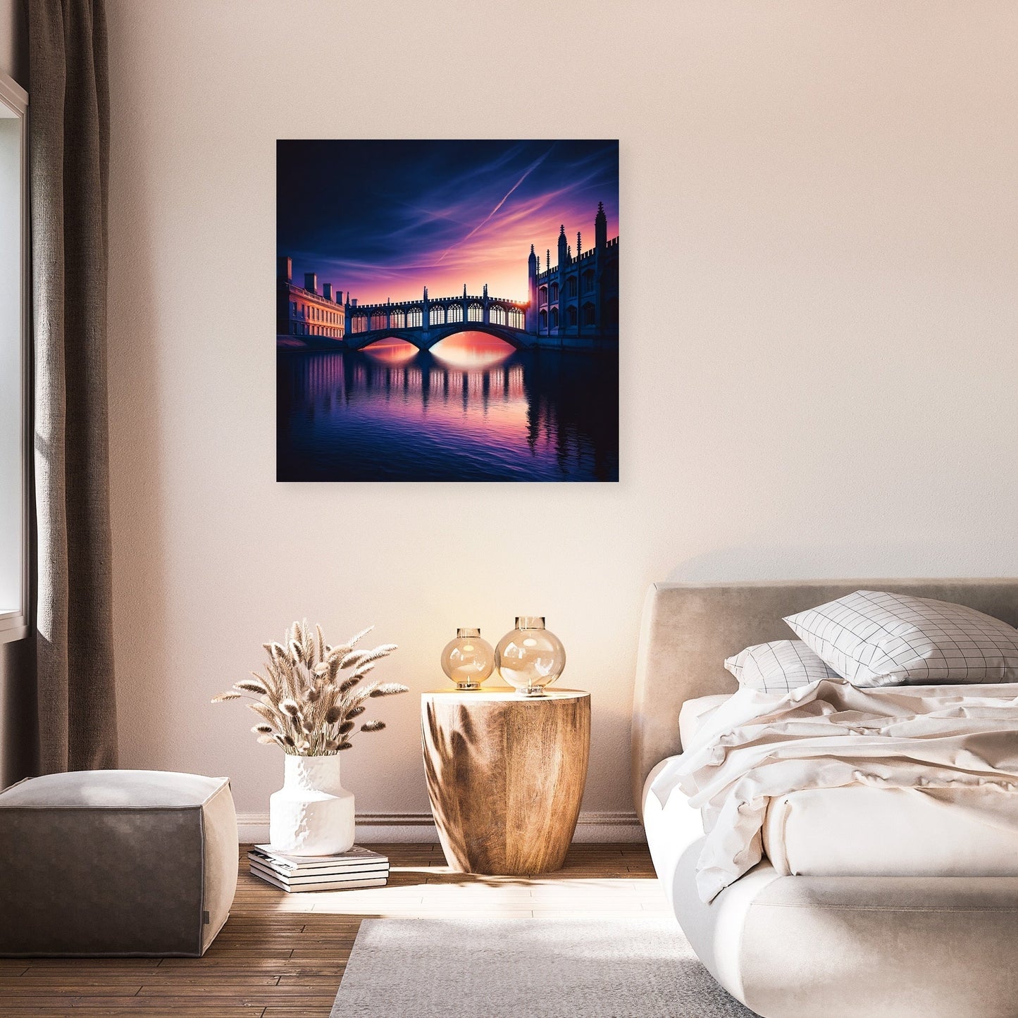 Cambridge Twilight Bridge Canvas