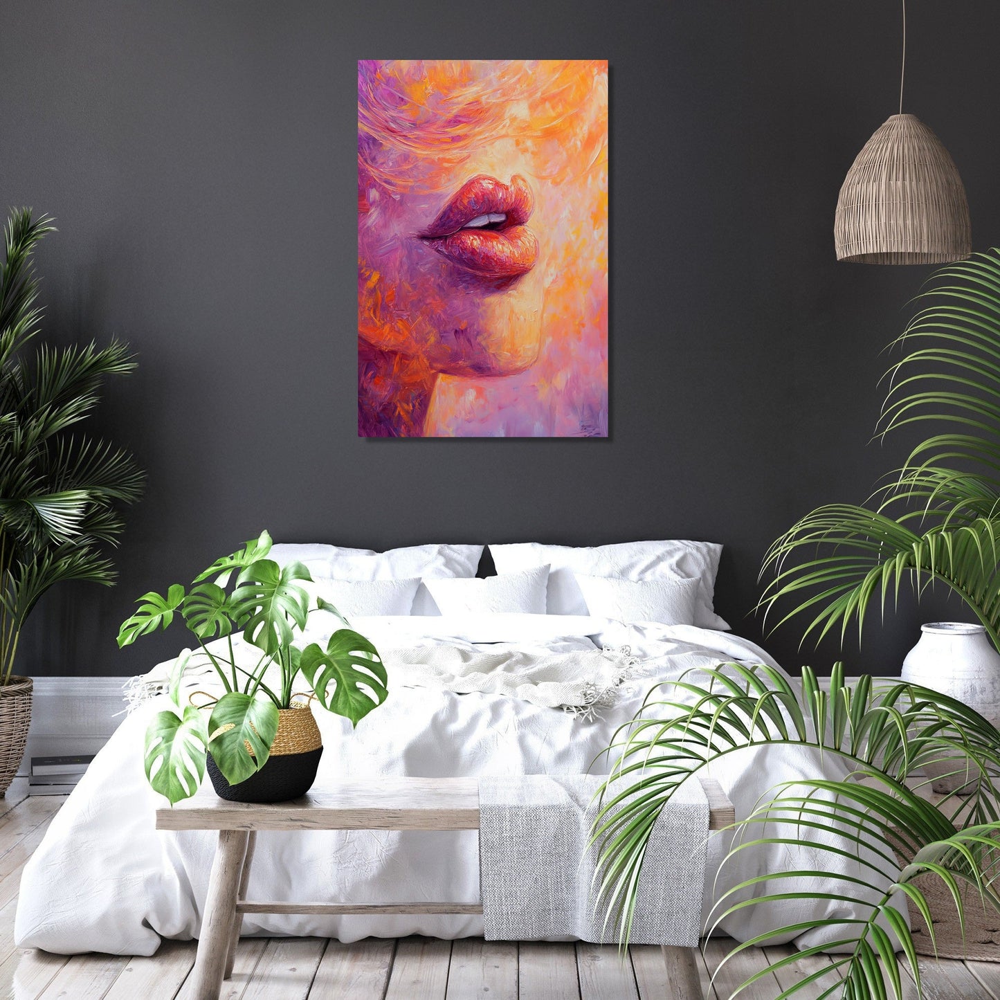 Passionate Lips Canvas