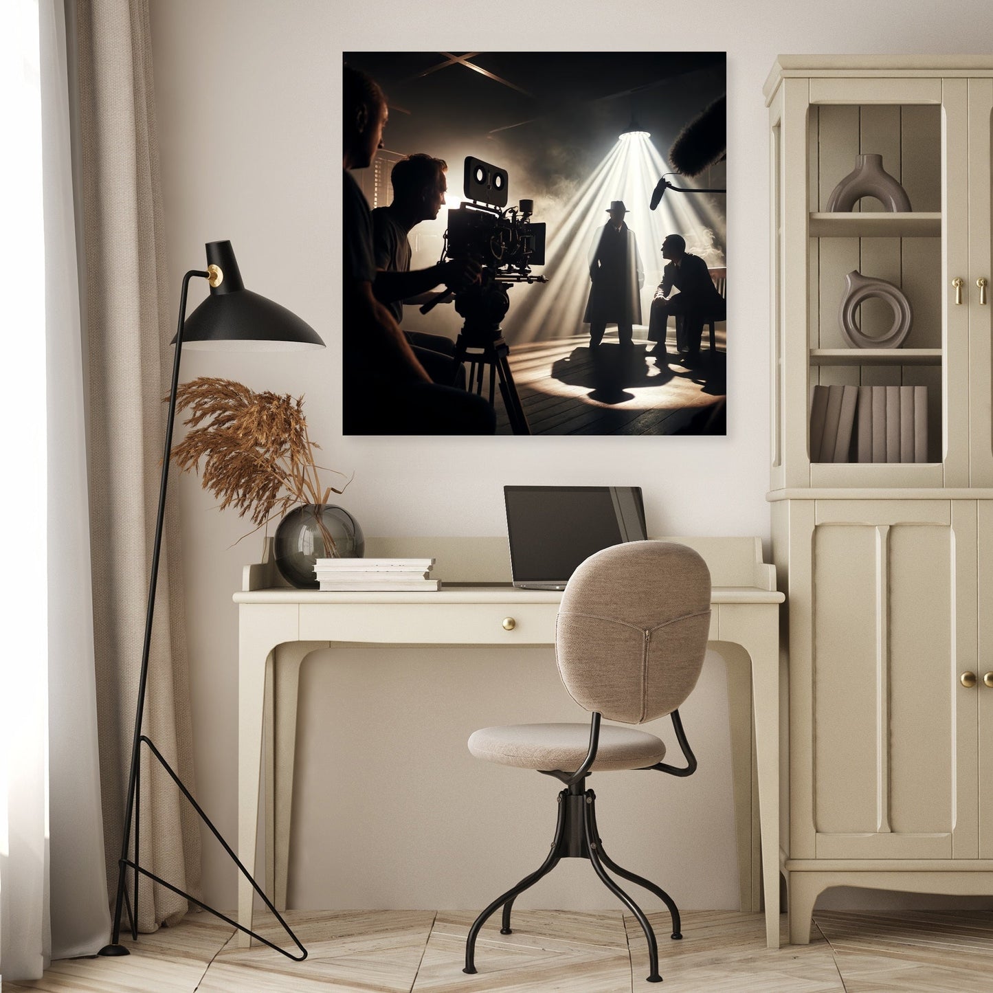 Noir Set Drama Canvas
