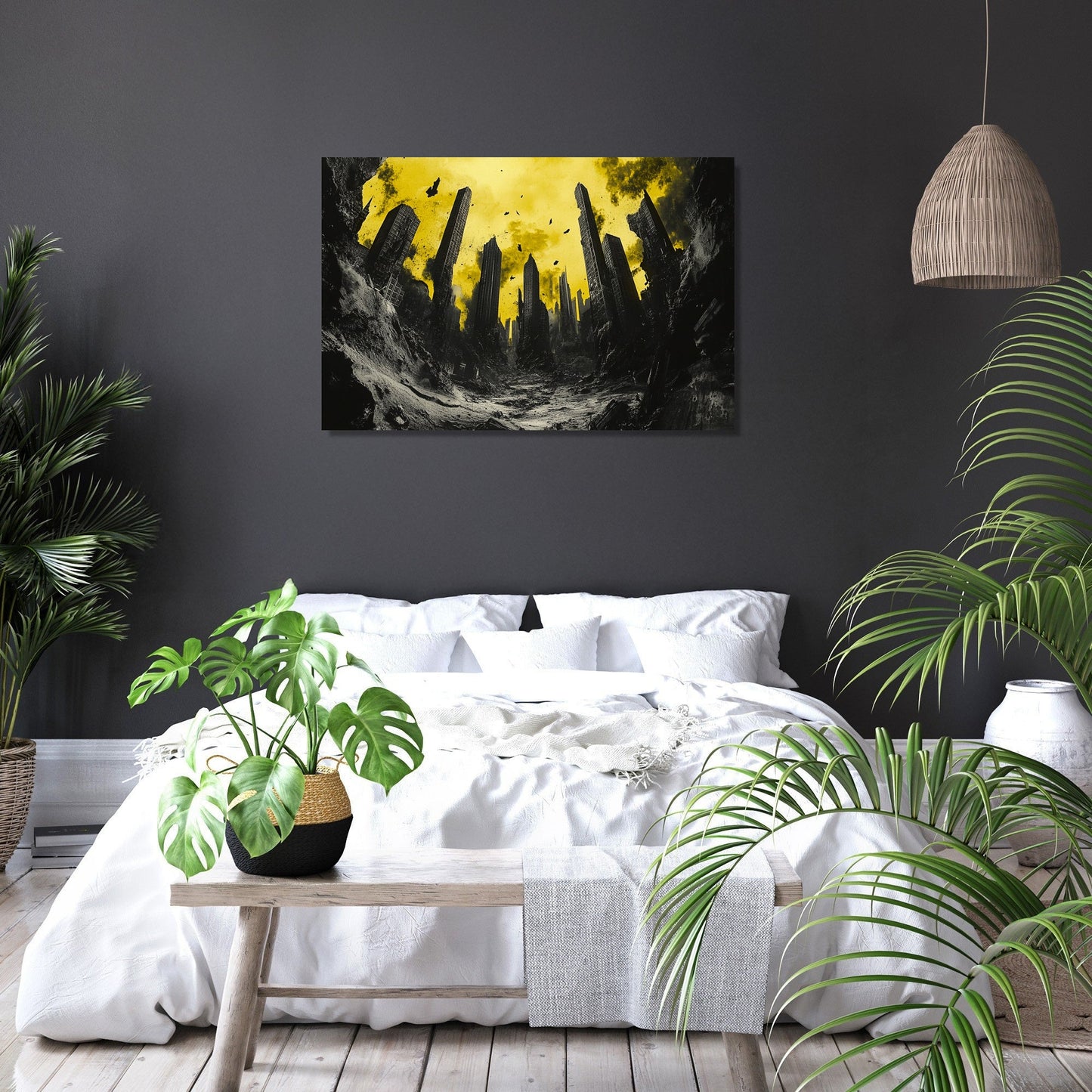 Abandoned City Spirits Canvas