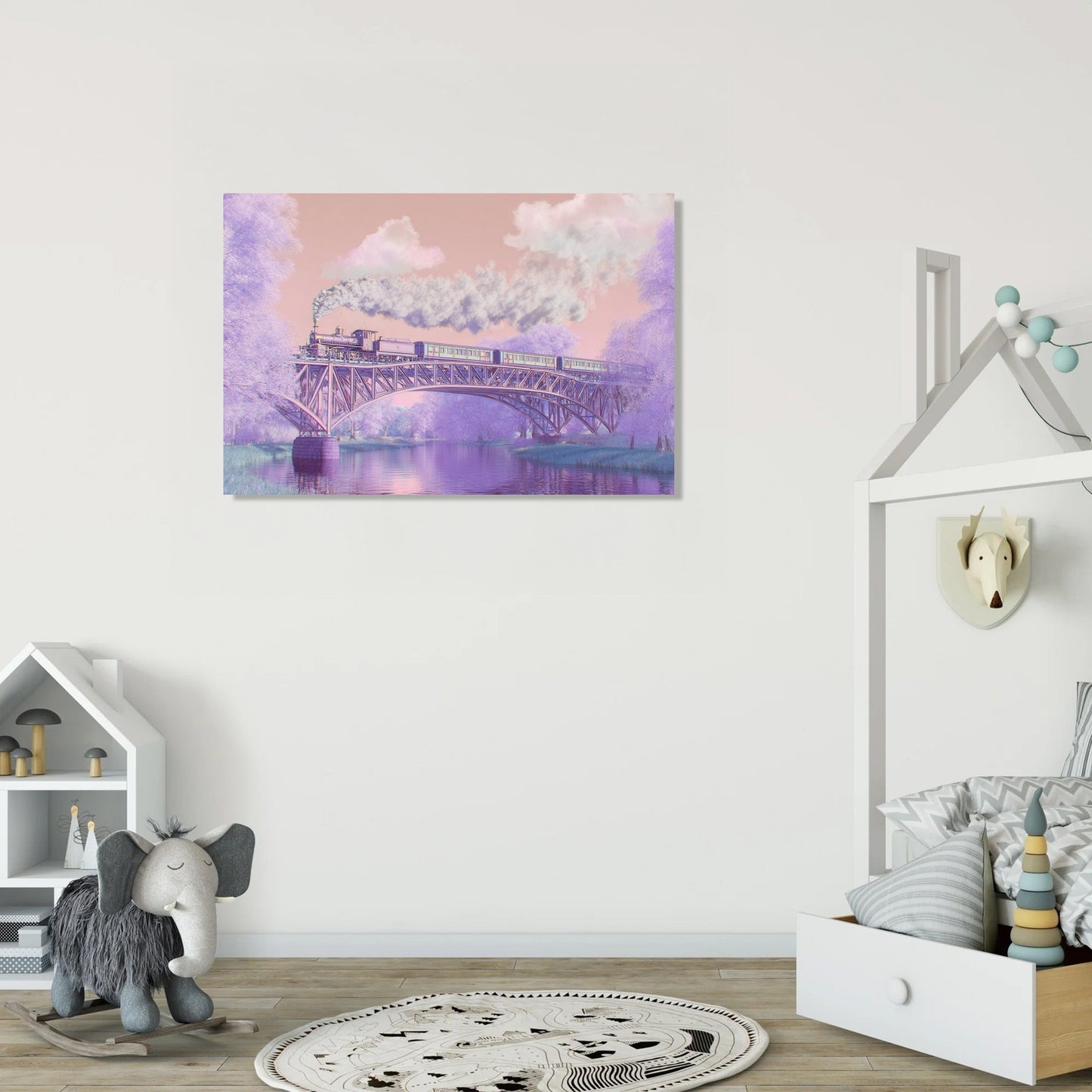 Steam Train Dream Canvas