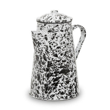 Hygge Black And White Patterned Teapot