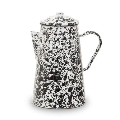 Hygge Black And White Patterned Teapot