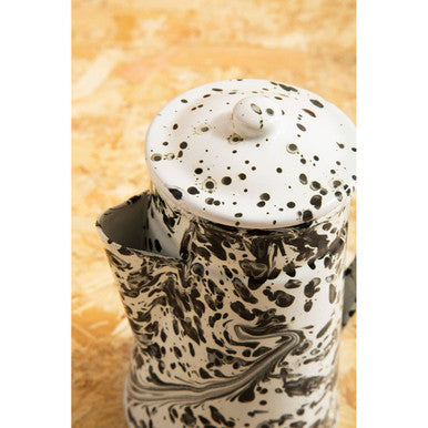 Black and White Patterned Coffee Pot | Hygge