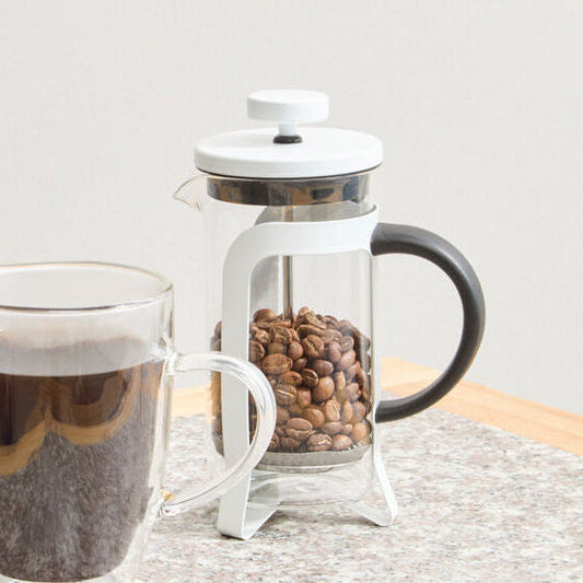 Akeala Matte White Cafetiere 350Ml