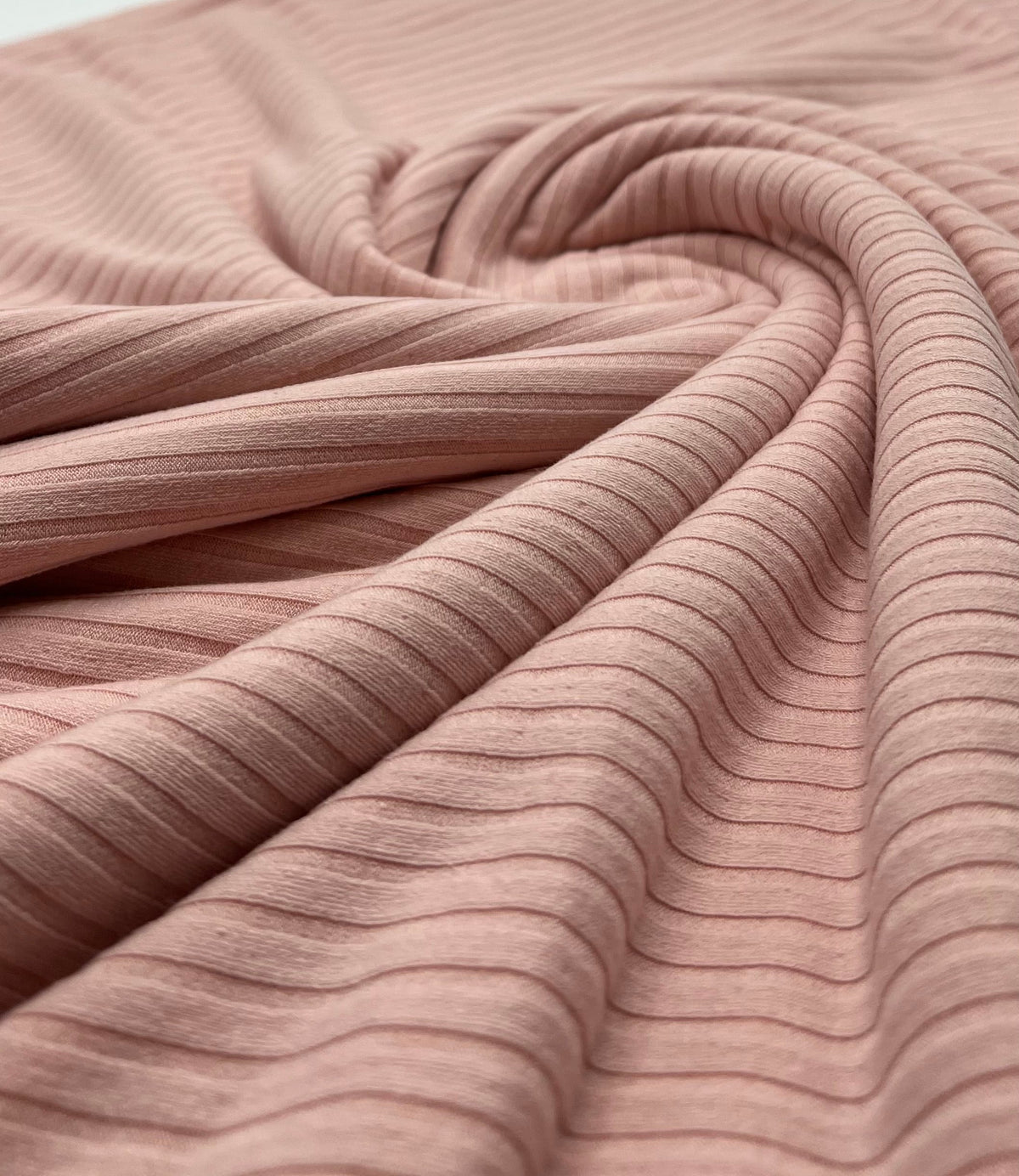 Soft Pink 8x4 Wide Rib Stretch Fabric
