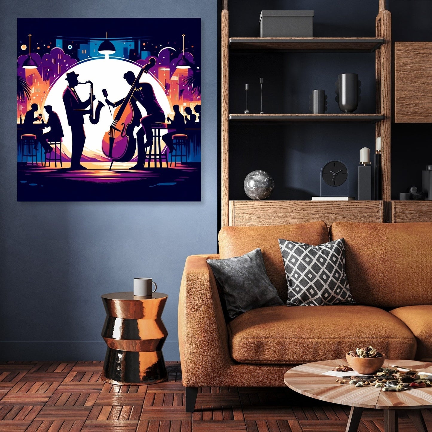 Midnight Jazz Rhythms Canvas