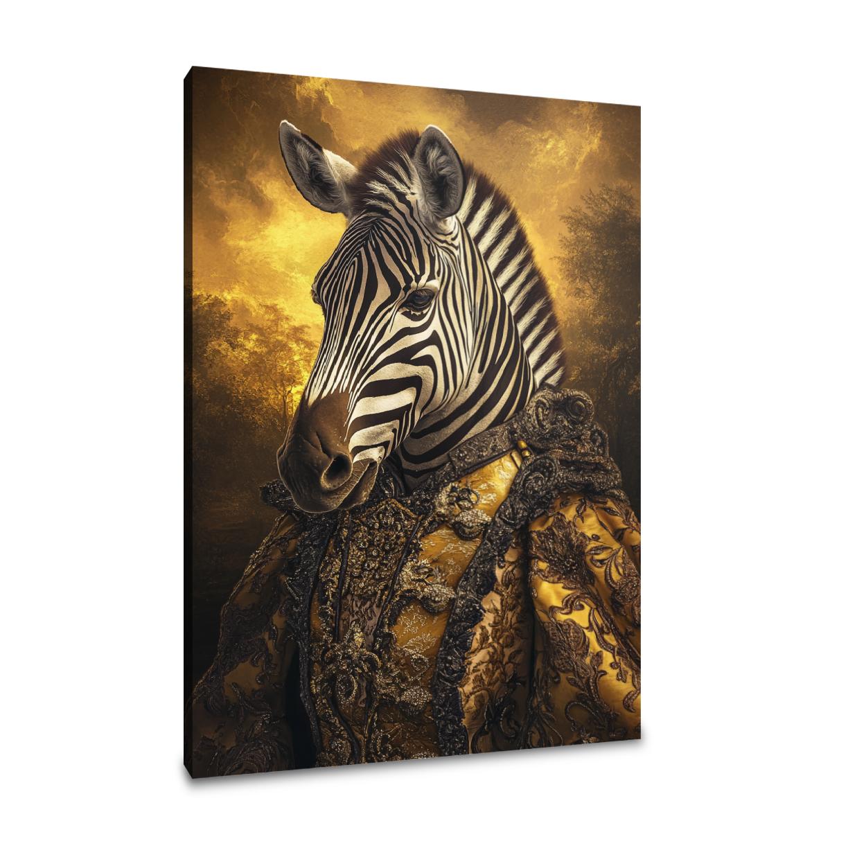 Majestic Monarch Zebra Canvas