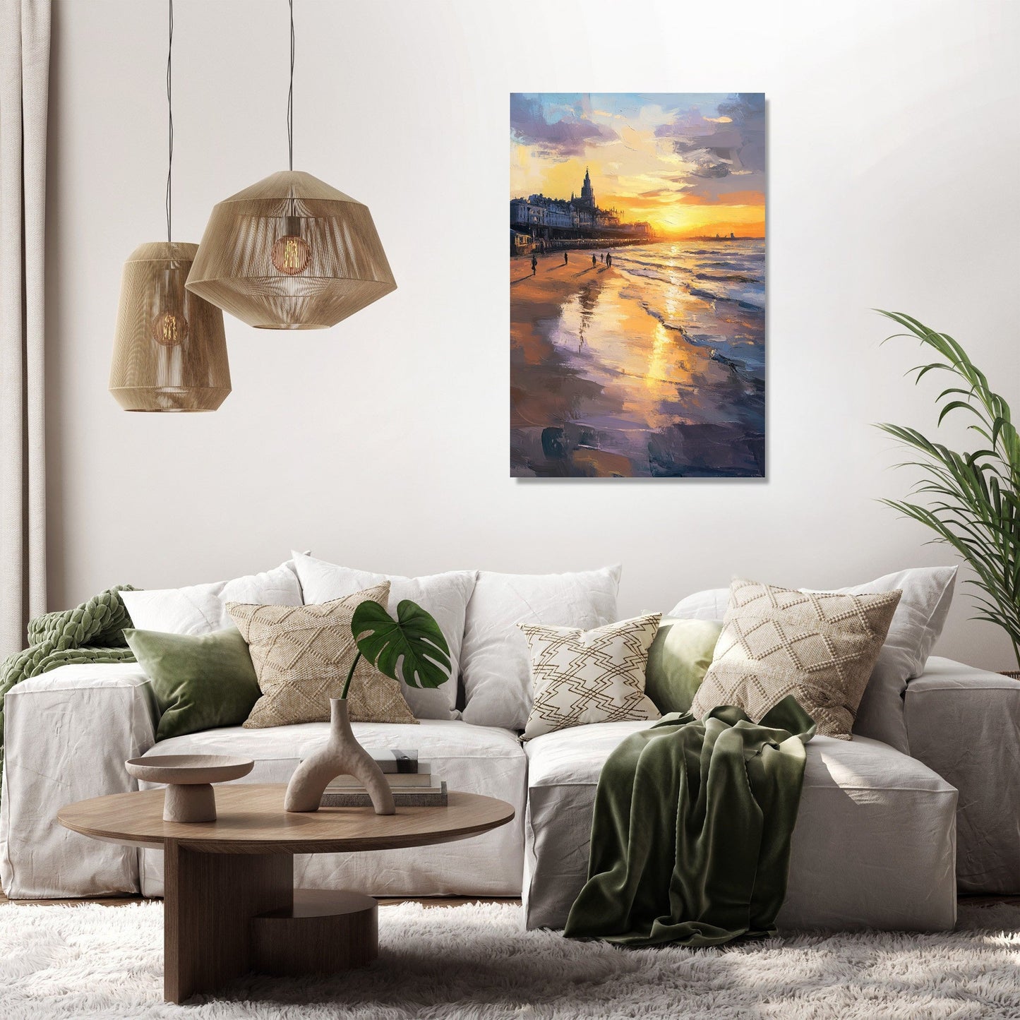 Nostalgic Aberdeen Sunset Canvas
