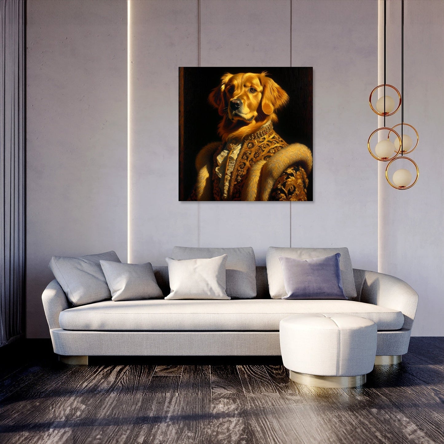 Regal Retriever Reverie Canvas