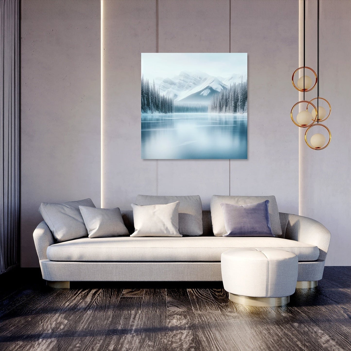Winter Lake Canvas