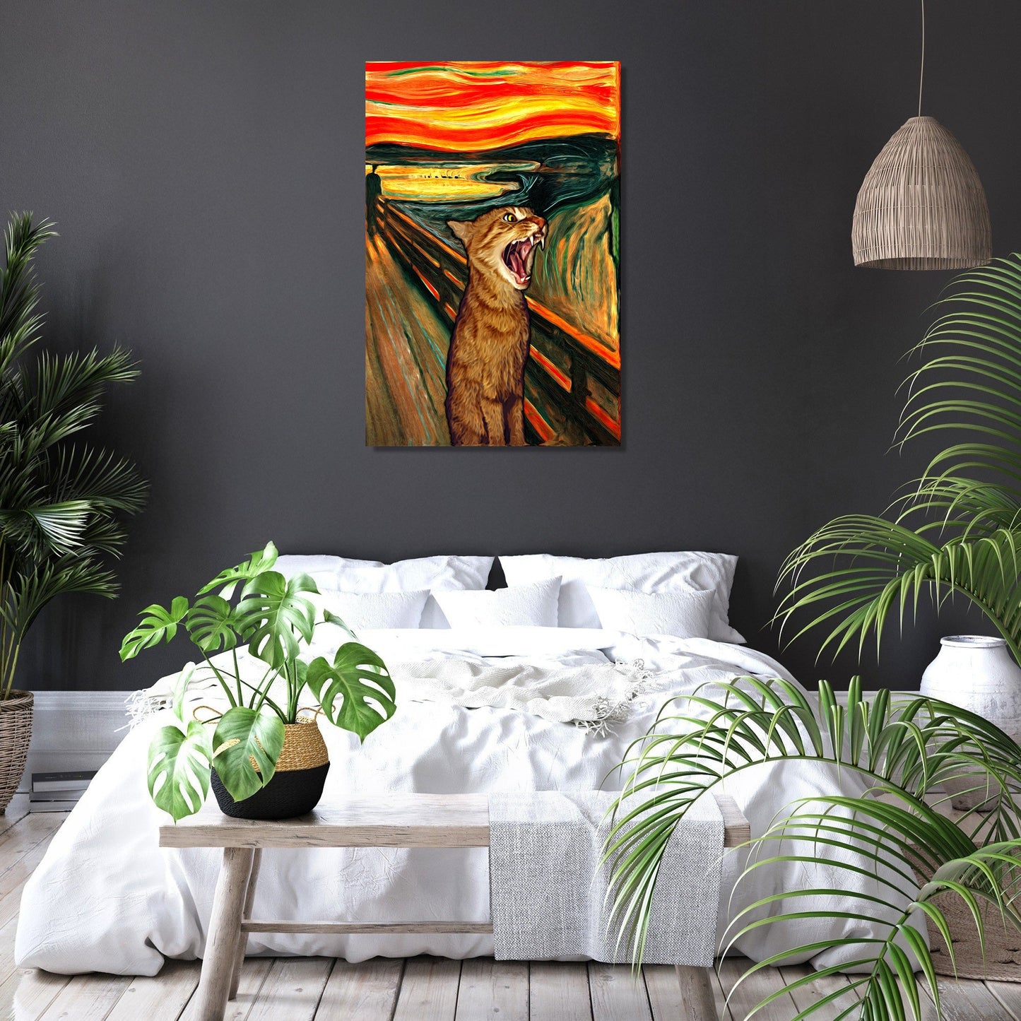 Scream Cat Canvas