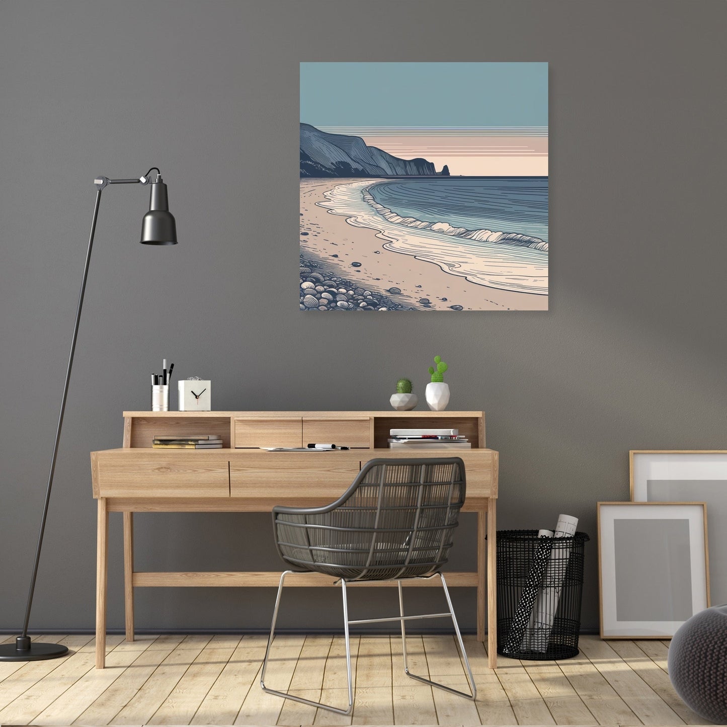 Dusk Coastline Canvas