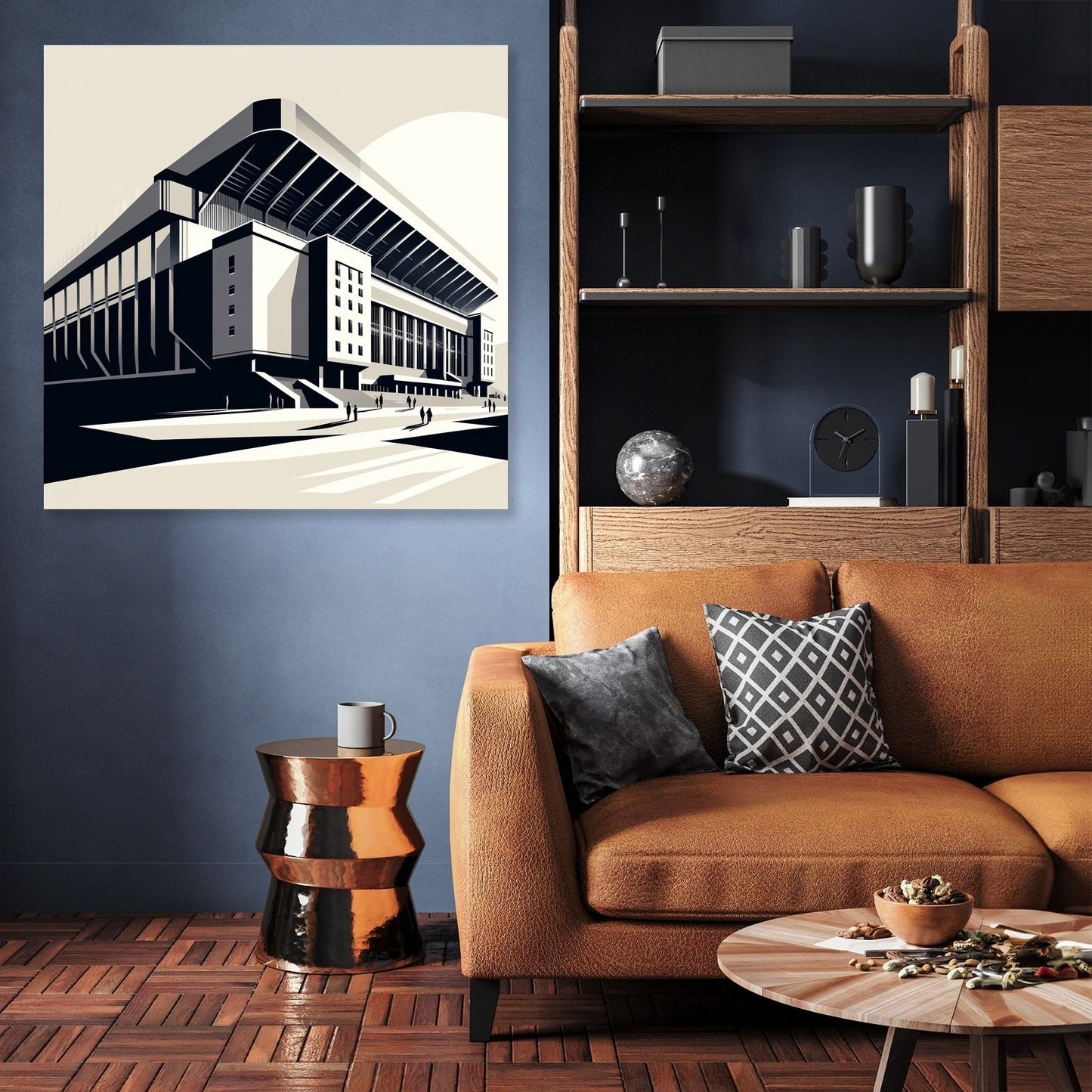 Modernist Anfield Stadium Liverpool Canvas