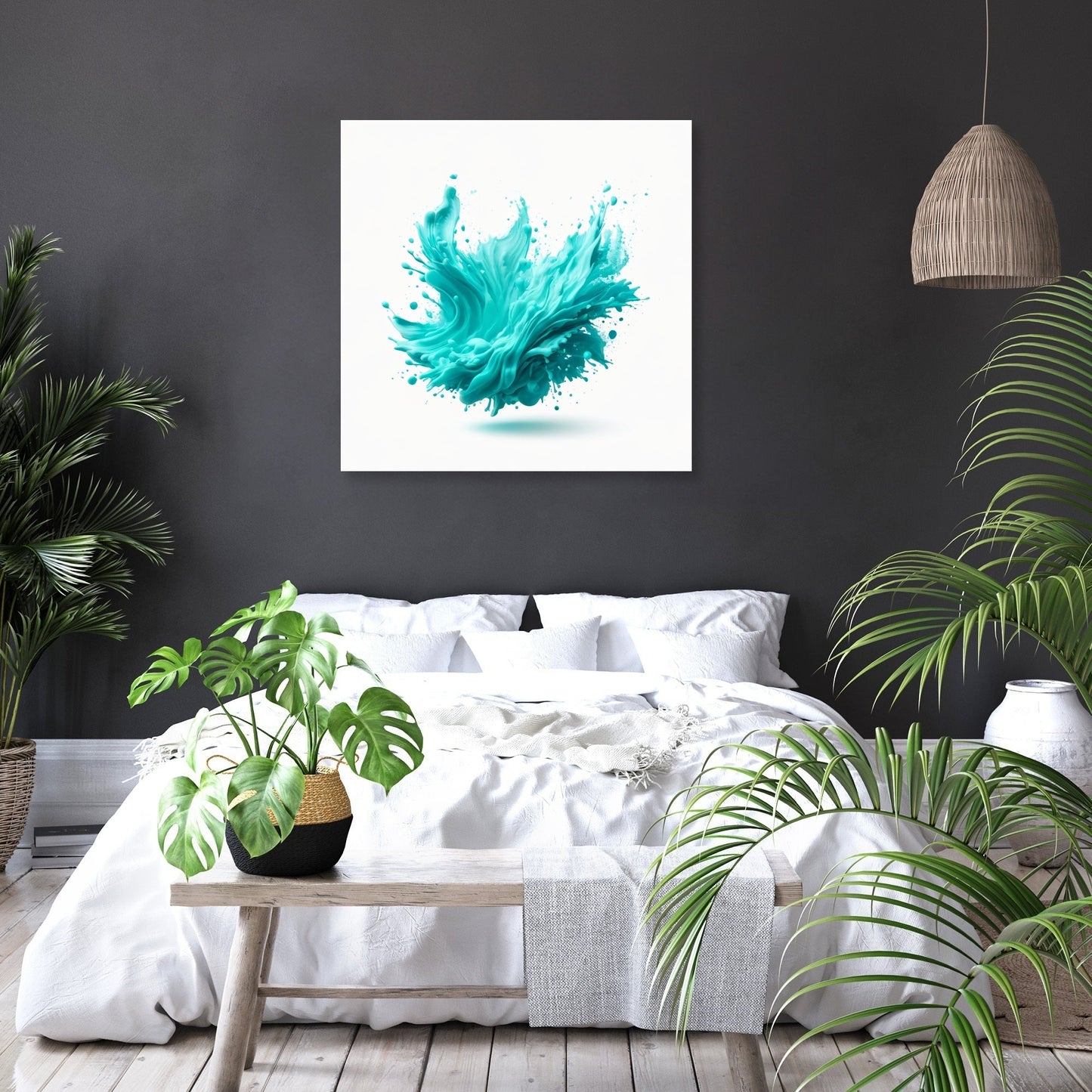 Turquoise Clarity Canvas