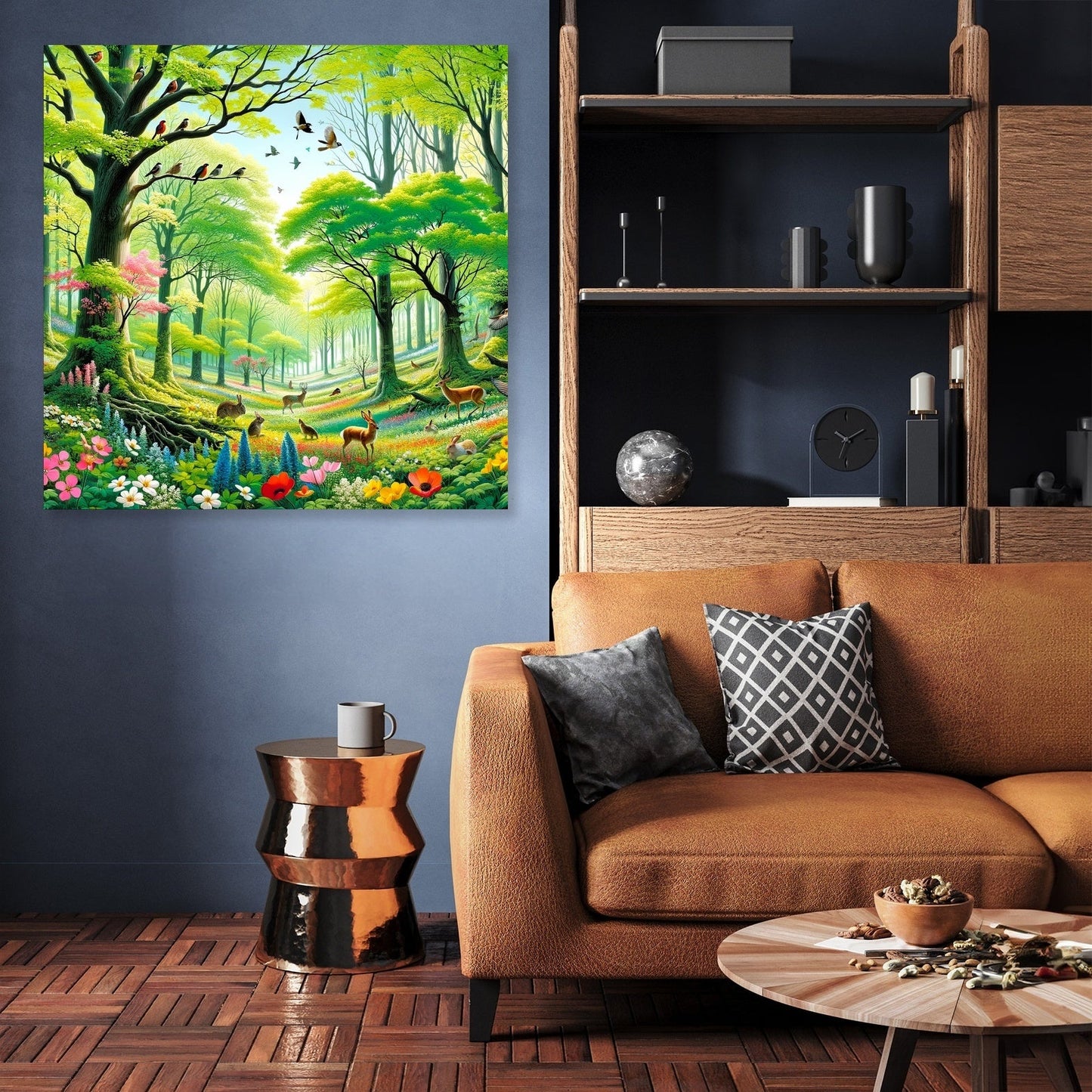 Spring Forest Bloom Canvas