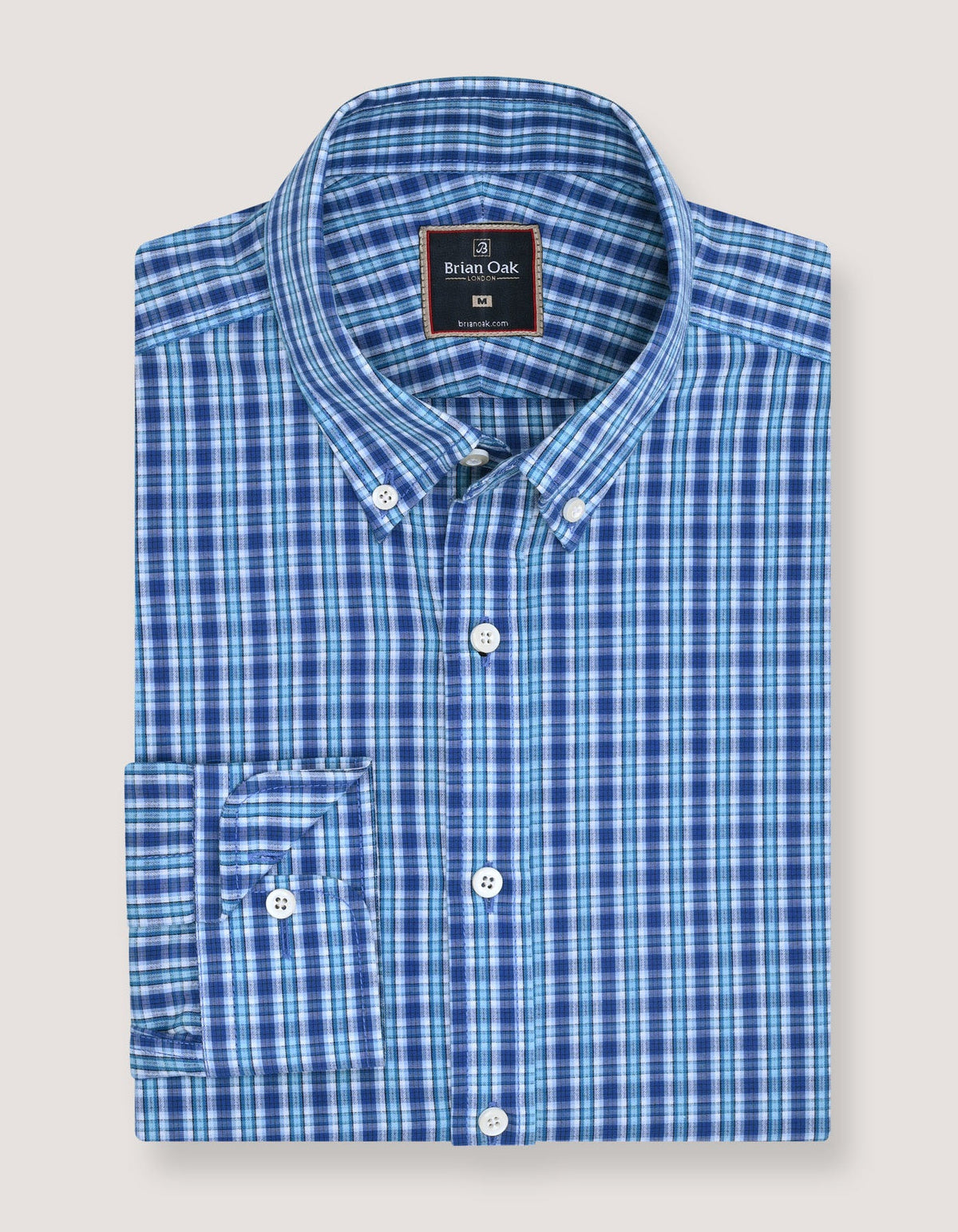 Sky Blue Casual Check Shirt