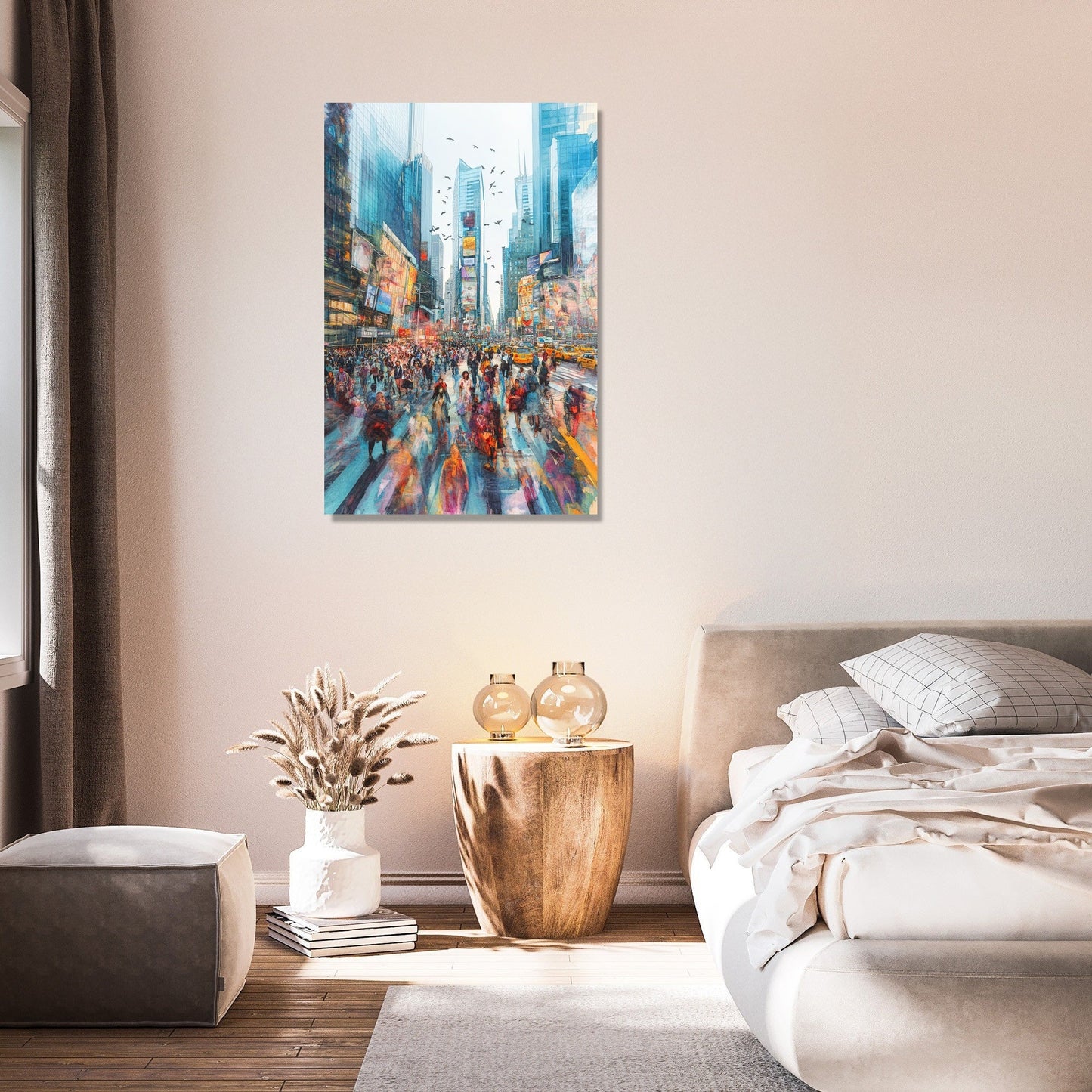 Lively Urban Dreamscape Canvas