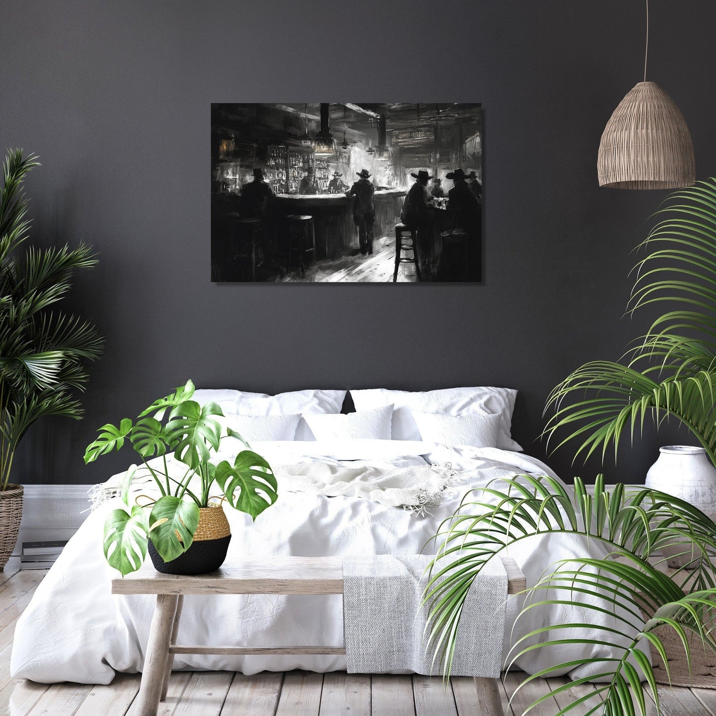 Western Saloon Canvas