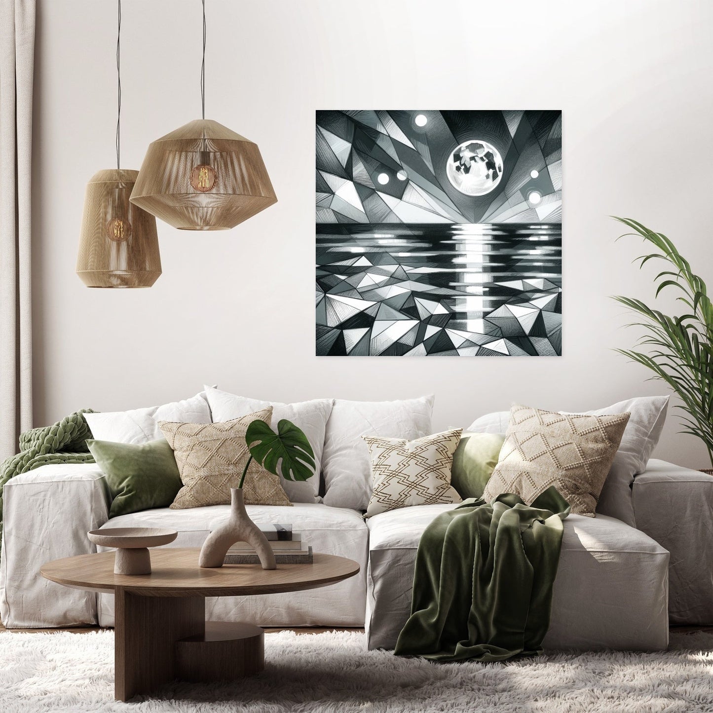 Lunar Reflections Canvas