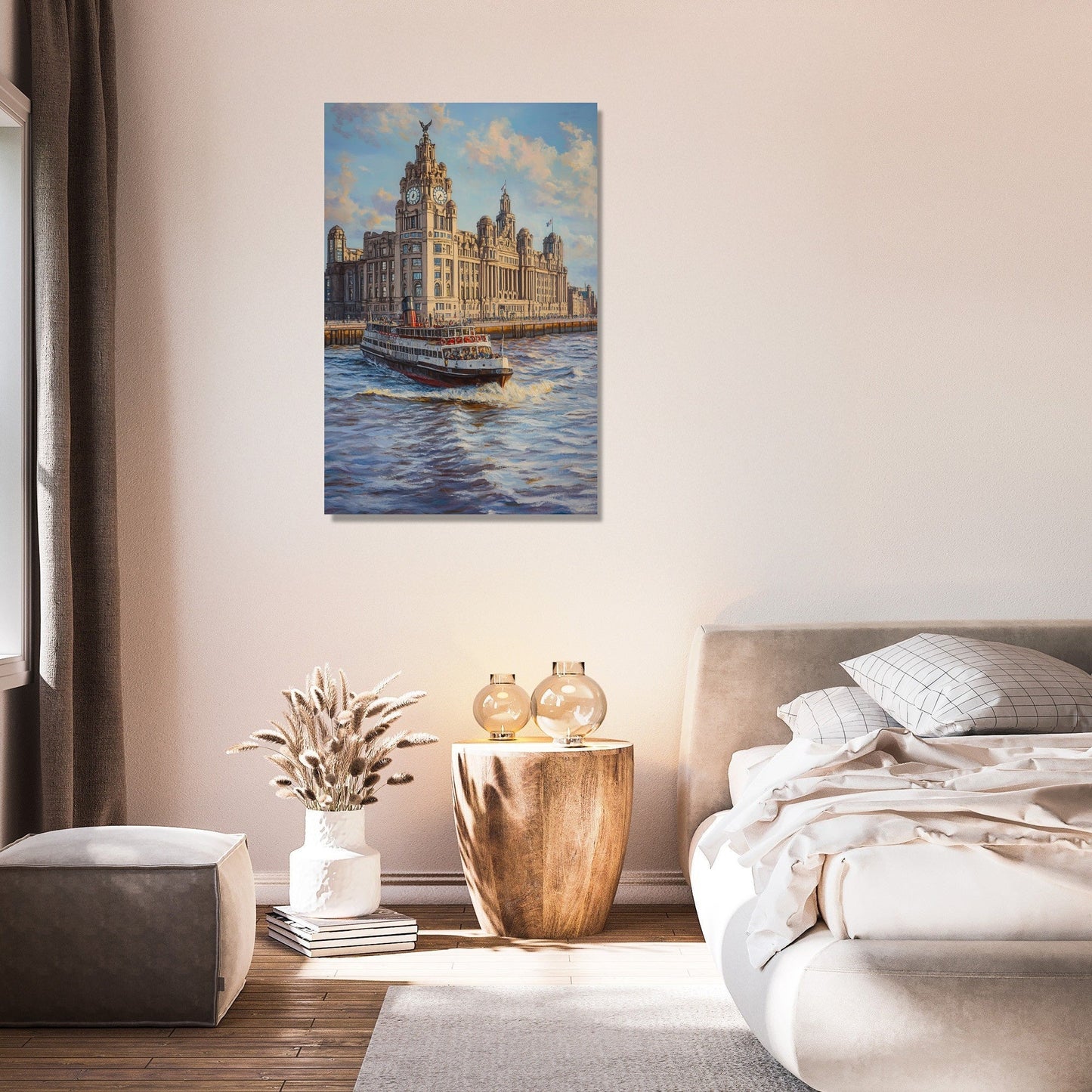 Liver Building Serenity Canvas
