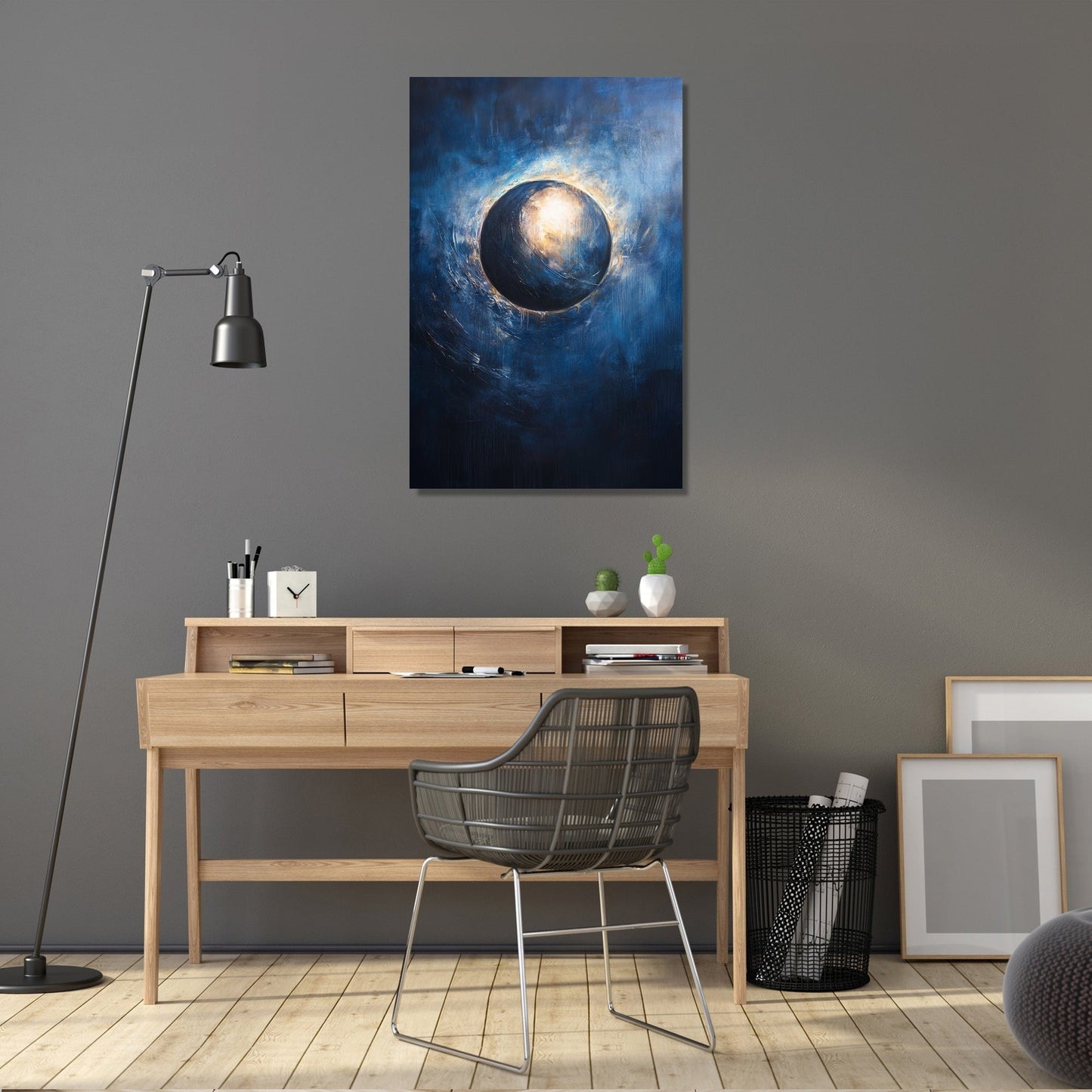 Celestial Whisper Eclipse Canvas