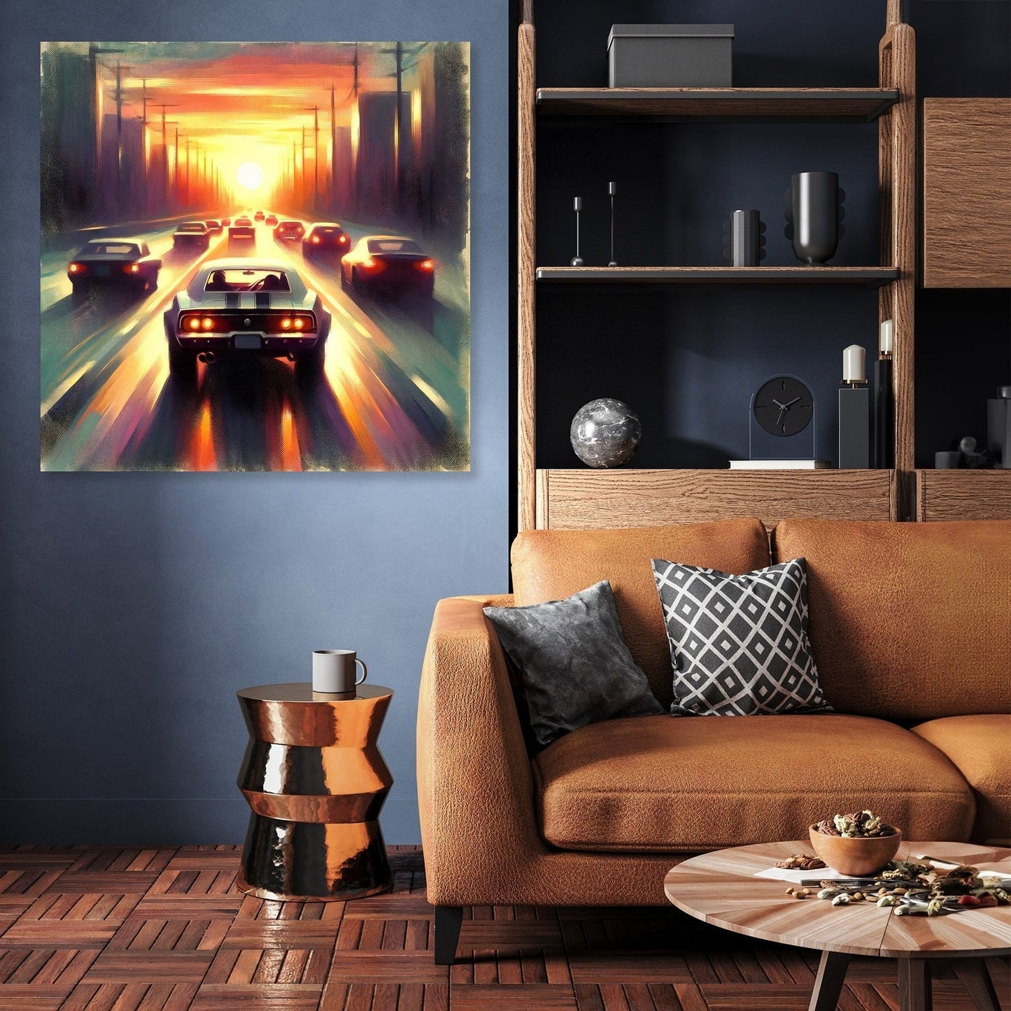 Sunset Bumper Racer Canvas