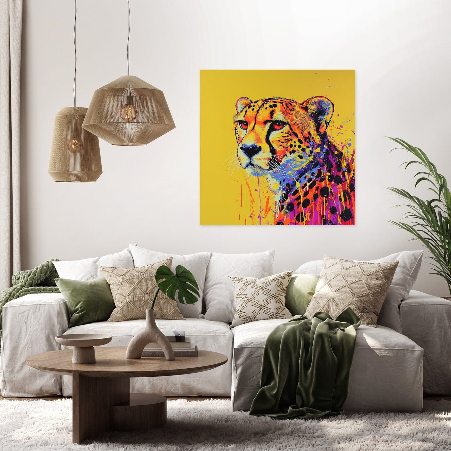 Cheetah Radiance Canvas