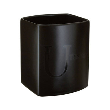Black Text Utensil Holder