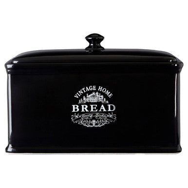 Vintage Home Black Bread Crock
