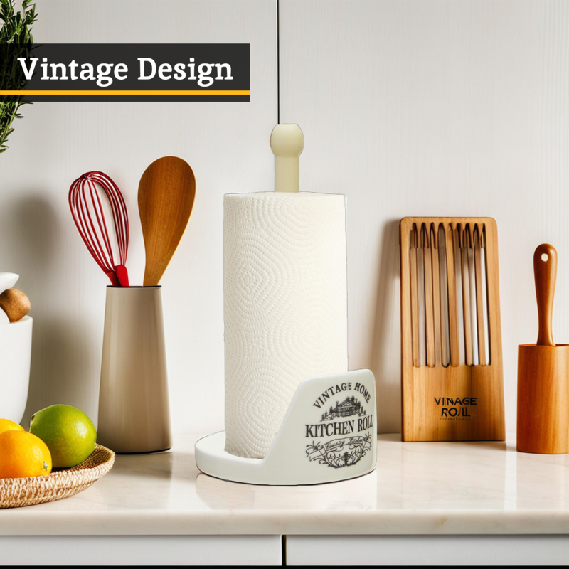 Cream Kitchen Roll Holder | Vintage Home