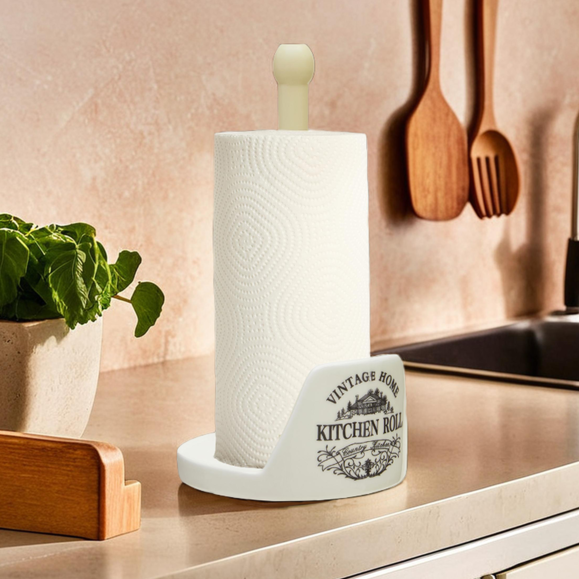 Cream Kitchen Roll Holder | Vintage Home