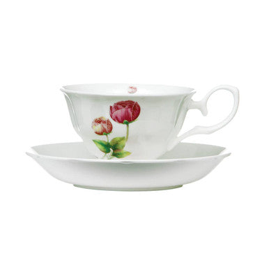 Peony Cup And Saucer